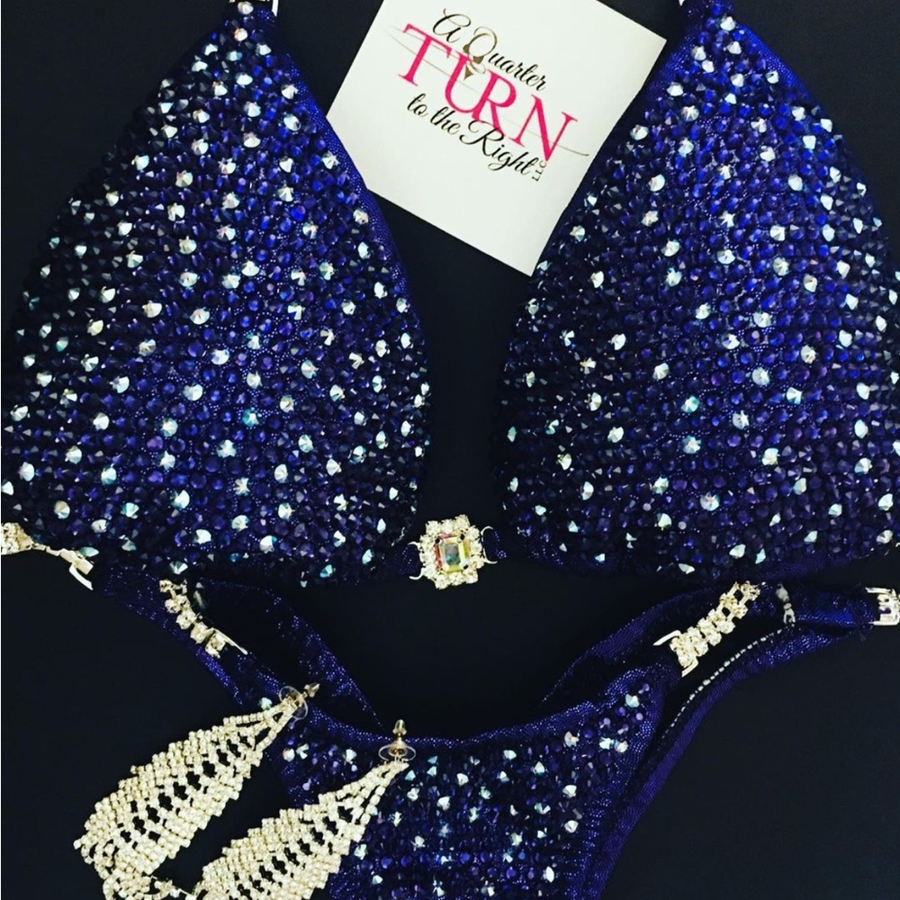 Competition Blue Bikini Set from Quarter Turn to the Right